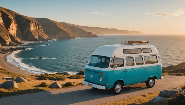Liberté et aventure en van aménagé sur les côtes