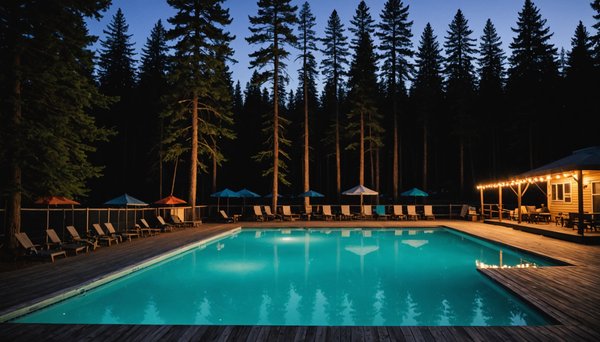 Quelle est la température d'une piscine chauffée en camping
